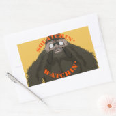 Squatchin' Watchin' Bigfoot Love Rechthoekige Sticker (Envelop)