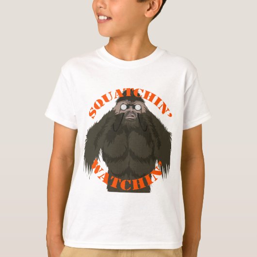 Squatchin' Watching T-shirt (Voorkant)