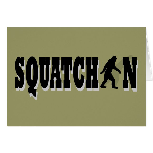 Squatchin, zwarte tekst (Voorkant Horizontaal)