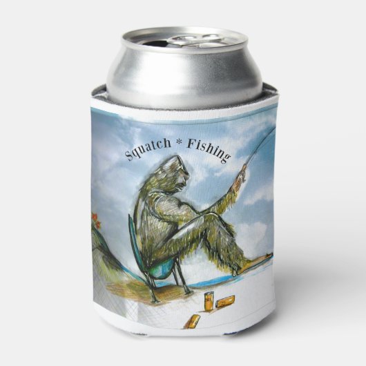 squatchvissen blikjeskoeler (Blikje Voorkant)