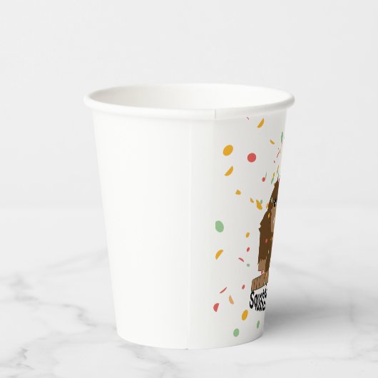 Squatchy Birthday Paper Cup Papieren Bekers (Rechts)