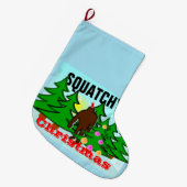 Squatchy kerstakketak grote kerstsok (Voorkant (Hangend))