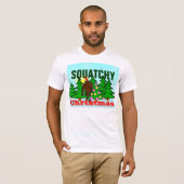 Squatchy-kerstfeest-T-shirt T-shirt (Voorkant volledig)