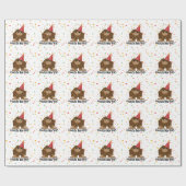 Squatchy nieuwjaar cadeaupapier (Vlak)