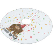 Squatchy nieuwjaar kerstboom rok (Gekanteld)