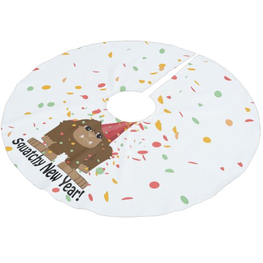 Squatchy nieuwjaar kerstboom rok (Gekanteld)