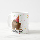 Squatchy nieuwjaar koffiemok (Voorkant links)