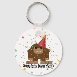 Squatchy nieuwjaar sleutelhanger