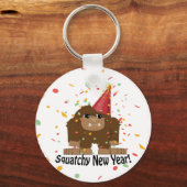 Squatchy nieuwjaar sleutelhanger (Voorkant)