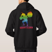 Squaticorn - Beend Day - Squat Unicorn - Workout Hoodie (Achterkant)