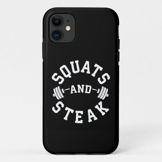 Squats and Steak, Beendag - Funny Workout Case-Mate iPhone Case (Achterkant)