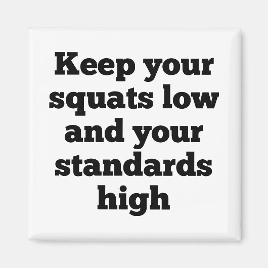 Squats Low Standards High Magnet (Voorkant)
