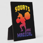 Squats zijn magisch - Eenhoorn Been Dag - Funny Gy Fotoplaat (Zijkant)