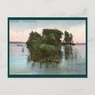 Squaw Island, Canandaigua Lake, NY Briefkaart
