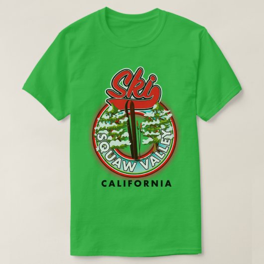 Squaw Valley California T-shirt (Design voorkant)