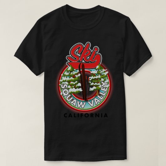 Squaw Valley California T-shirt (Design voorkant)