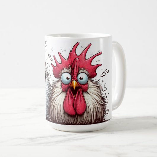 "Squawk and Joy Chicken" Mug Koffiemok (Voorkant rechts)