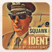 Squawk Ident onderzetters (Voorkant)