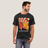Squawk Zilla Sun Conure Parrot Squawking Kawaii T-shirt (Voorkant volledig)