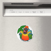 Squawking Sun Conure Magneet (Insitu (Vaatwasser))
