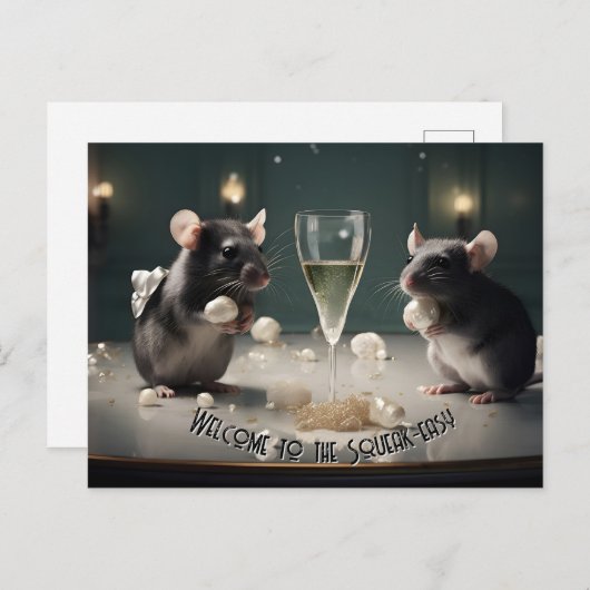 Squeak Easy Briefkaart (Voorkant / Achterkant)