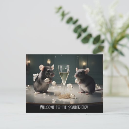 Squeak Easy Briefkaart (Staand voorkant)