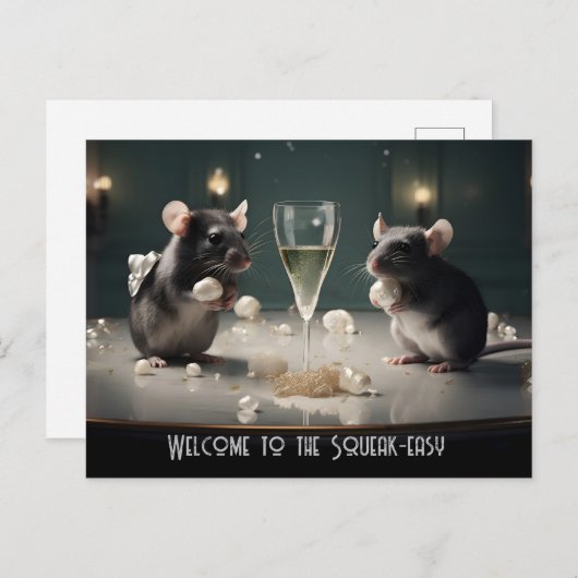 Squeak Easy Briefkaart (Voorkant / Achterkant)