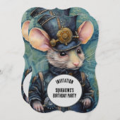 Squeakins Steampunk Dier Aangepaste naam Kaart (Voorkant / Achterkant)