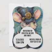 Squeakins Steampunk Dier Aangepaste naam Kaart (Achterkant)