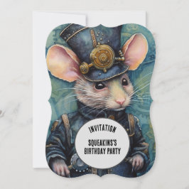 Squeakins Steampunk Dier Aangepaste naam Kaart