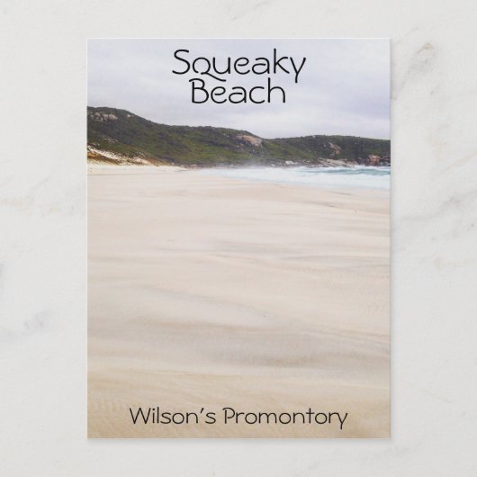 Squeaky Beach Wilson's Promontory, Victoria Briefkaart (Voorkant)