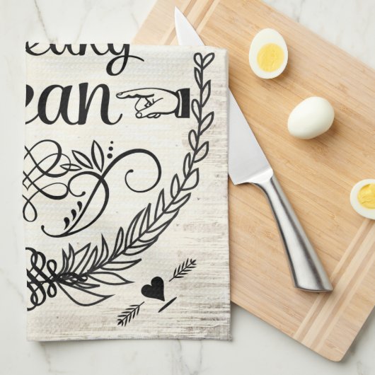 Squeaky Clean  Retro Dish Towel Theedoek (Quarter Fold)