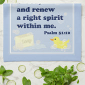 Squeaky Clean Rubber Duckie Hand Towel Theedoek (Gevouwen)