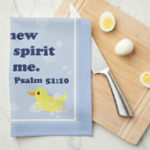 Squeaky Clean Rubber Duckie Hand Towel Theedoek (Quarter Fold)