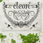 Squeaky Clean Vintage Retro Theedoek (Gevouwen)