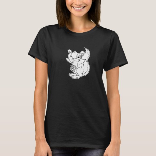 Squeaky Squirrel - Furry Woodland Creatures Premiu T-shirt (Voorkant)