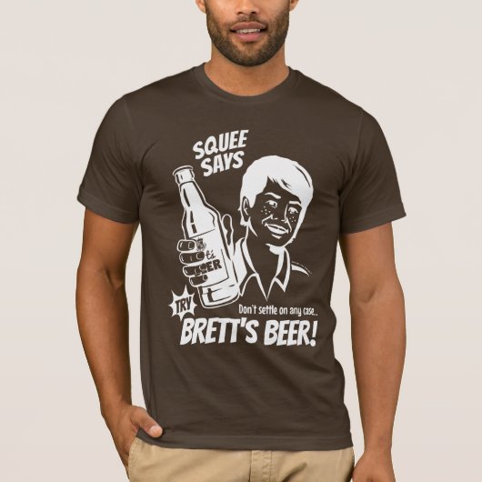 Squee Says try Brett's bier - Kavanaugh (wit) T-shirt (Voorkant)