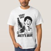 Squee Says try Brett's bier - Kavanaugh (zwart) T-shirt (Voorkant)