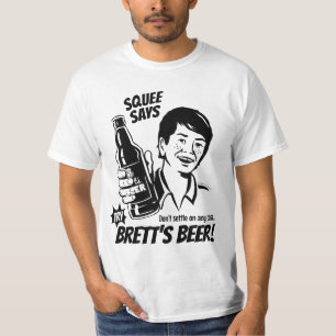 Squee Says try Brett's bier - Kavanaugh (zwart) T-shirt
