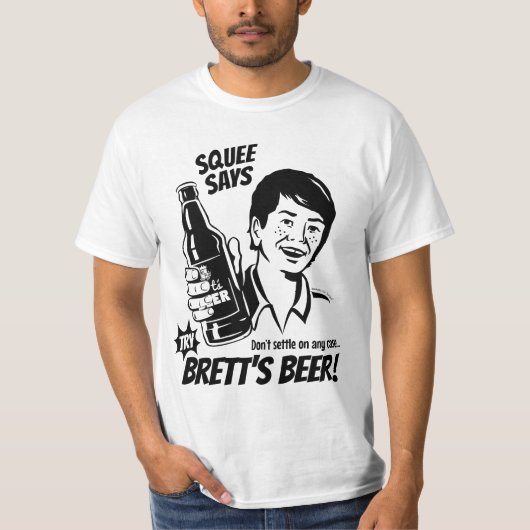 Squee Says try Brett's bier - Kavanaugh (zwart) T-shirt (Voorkant)