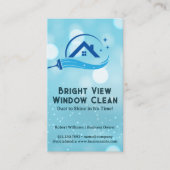 Squeegee Cleaning Home Logo Visitekaartje (Voorkant)