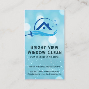 Squeegee Cleaning Home Logo Visitekaartje