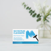 Squeegee Logo | Raamringen Visitekaartje (Staand voorkant)