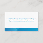 Squeegee Logo | Raamringen Visitekaartje (Achterkant)