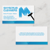 Squeegee Logo | Raamringen Visitekaartje (Voorkant / Achterkant)