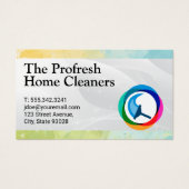 Squeegee Logo | Schoonmaakmiddelen Visitekaartje (Voorkant)