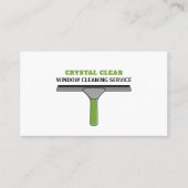 Squeegee, Window Cleaner, Cleaner Service Visitekaartje (Voorkant)