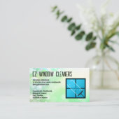 Squeegee Window Logo | schoonmaakmiddelen Visitekaartje (Staand voorkant)