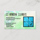 Squeegee Window Logo | schoonmaakmiddelen Visitekaartje (Voorkant)