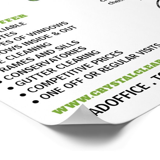 Squeegee, Windows Cleaner, Cleaner, Cleaning Servi Poster (Hoek)